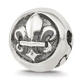 Sterling Silver Reflections Fleur-de-lis Hinged Bead